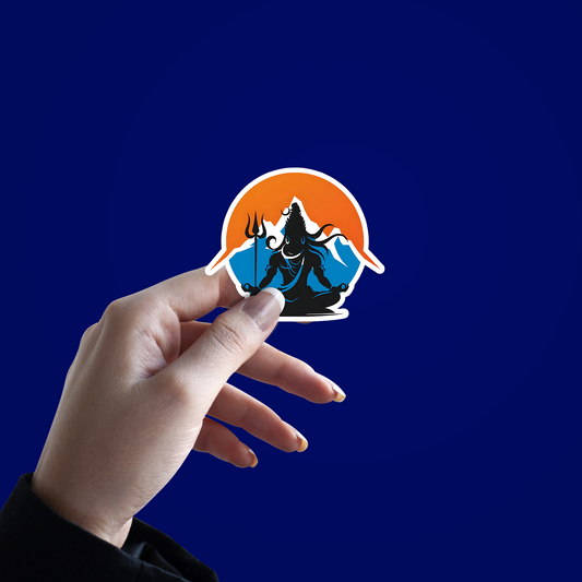 Lord Shiva and Himalyas Sticker