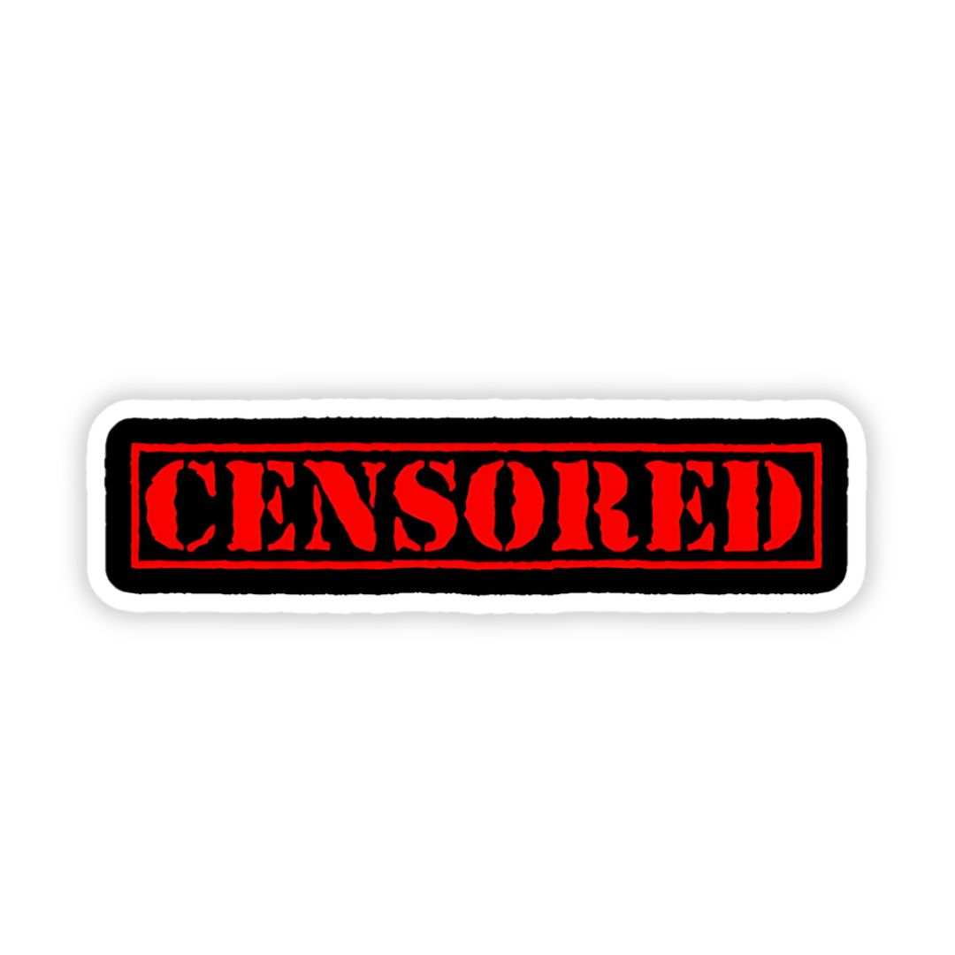 censored bumper sticker - sticckiz.com