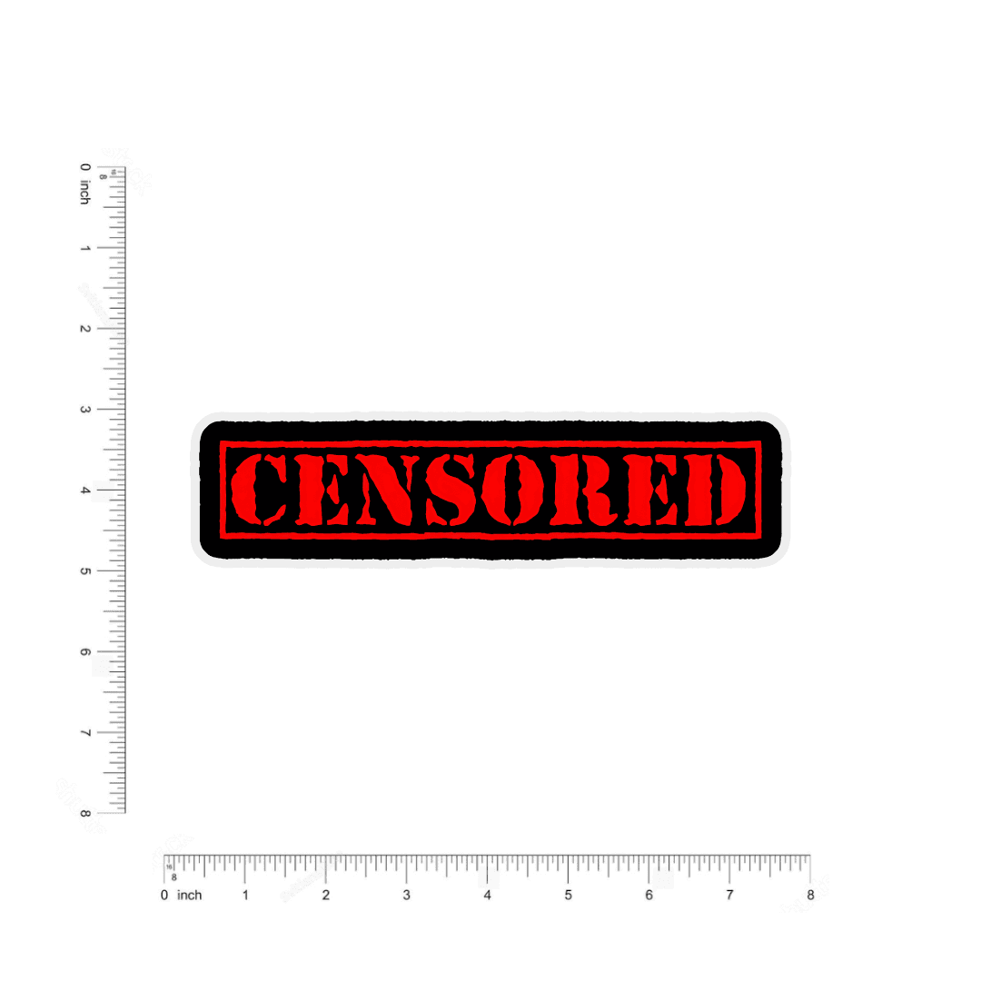 censored bumper sticker - sticckiz.com