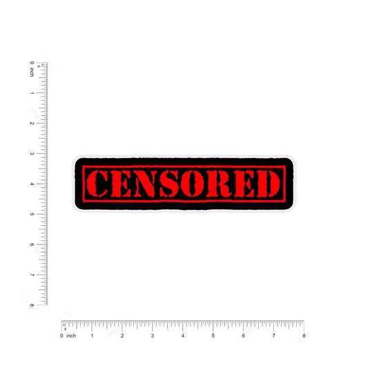 censored bumper sticker - sticckiz.com