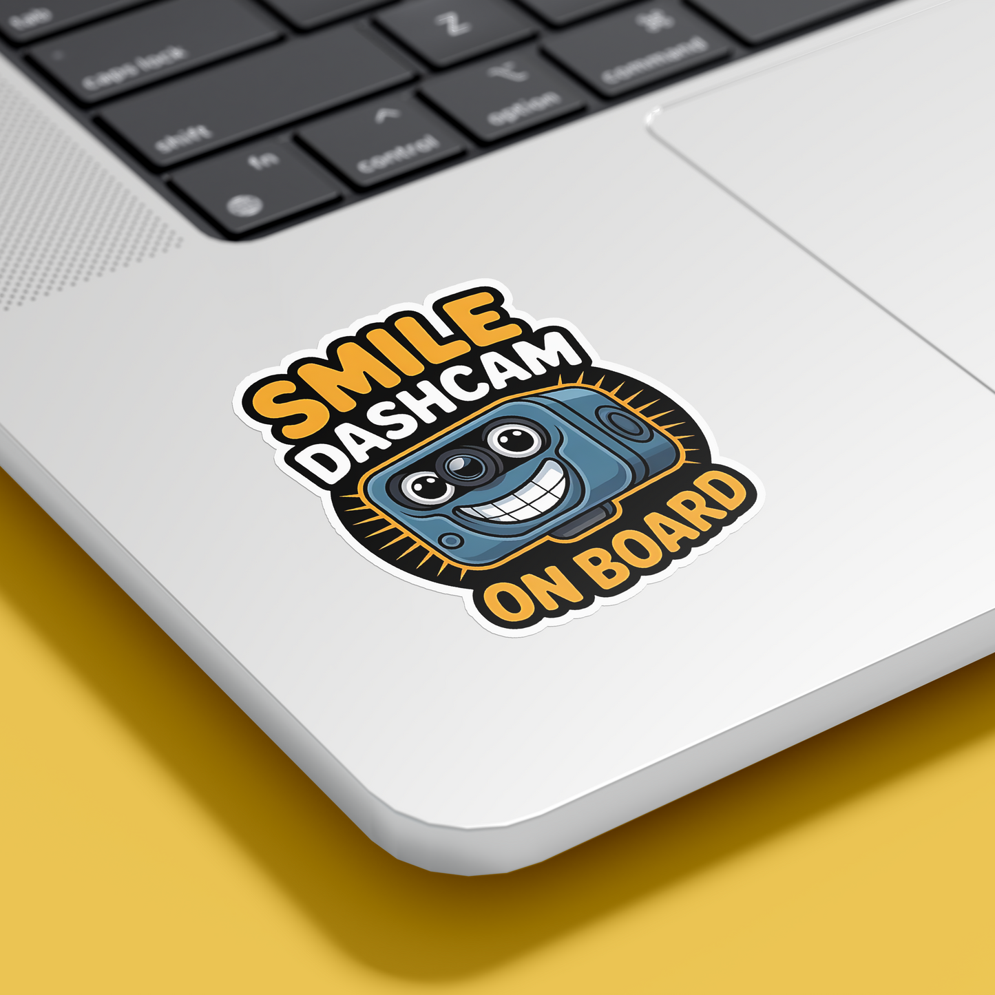 Smile Dashcam on Board Sticker