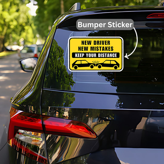 New driver New Mistakes Bumper Sticker