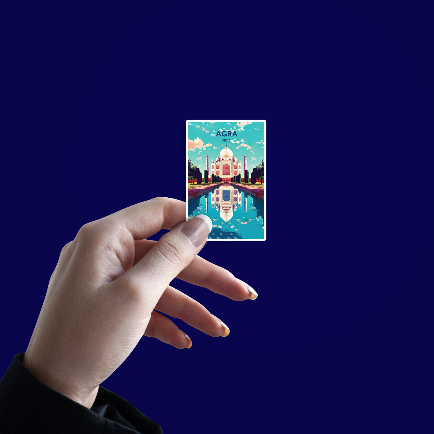 Agra card Sticker
