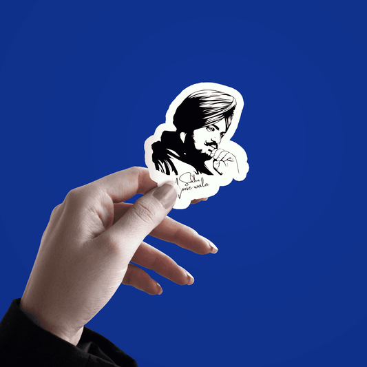 Sidhu Moosewala Signature Sticker - sticckiz.com