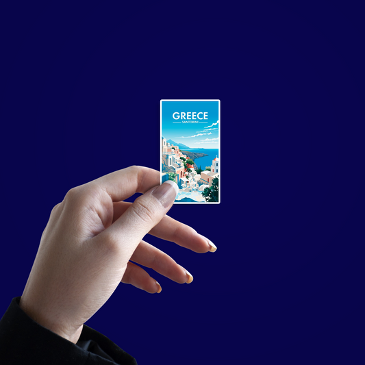 Greece Card Sticker
