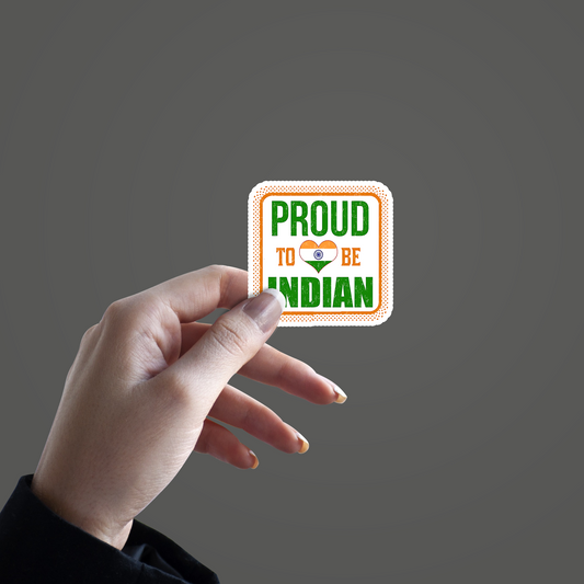 Proud to be Indian Sticker
