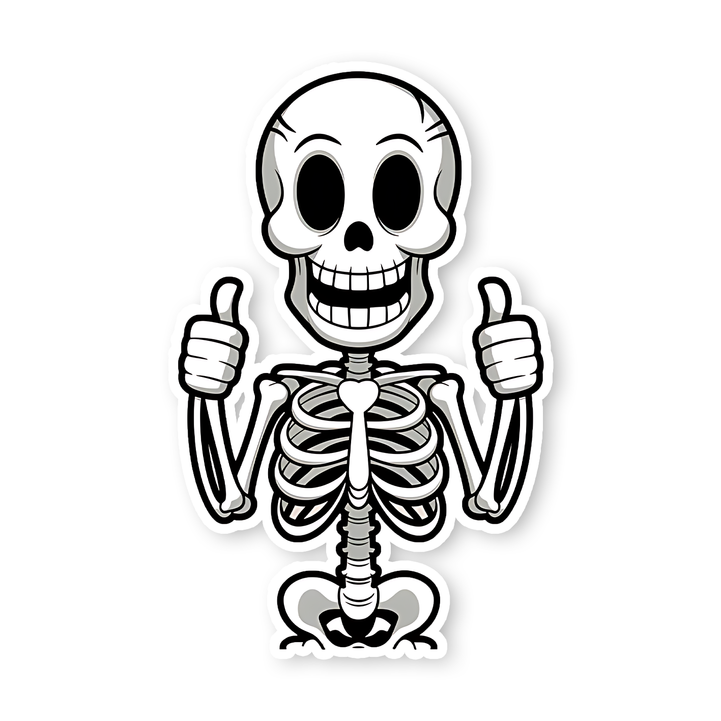 Happy Skull Sticker