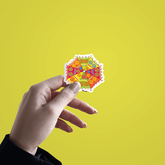 Decorative umbrella Sticker - sticckiz.com