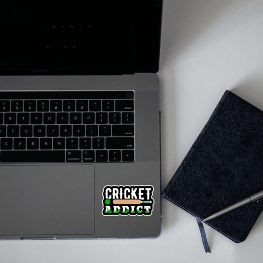 Cricket Addict Sticker - sticckiz.com