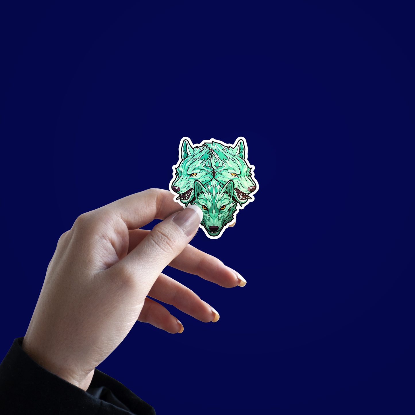 Verdant Freak Cerberus Wolf Sticker