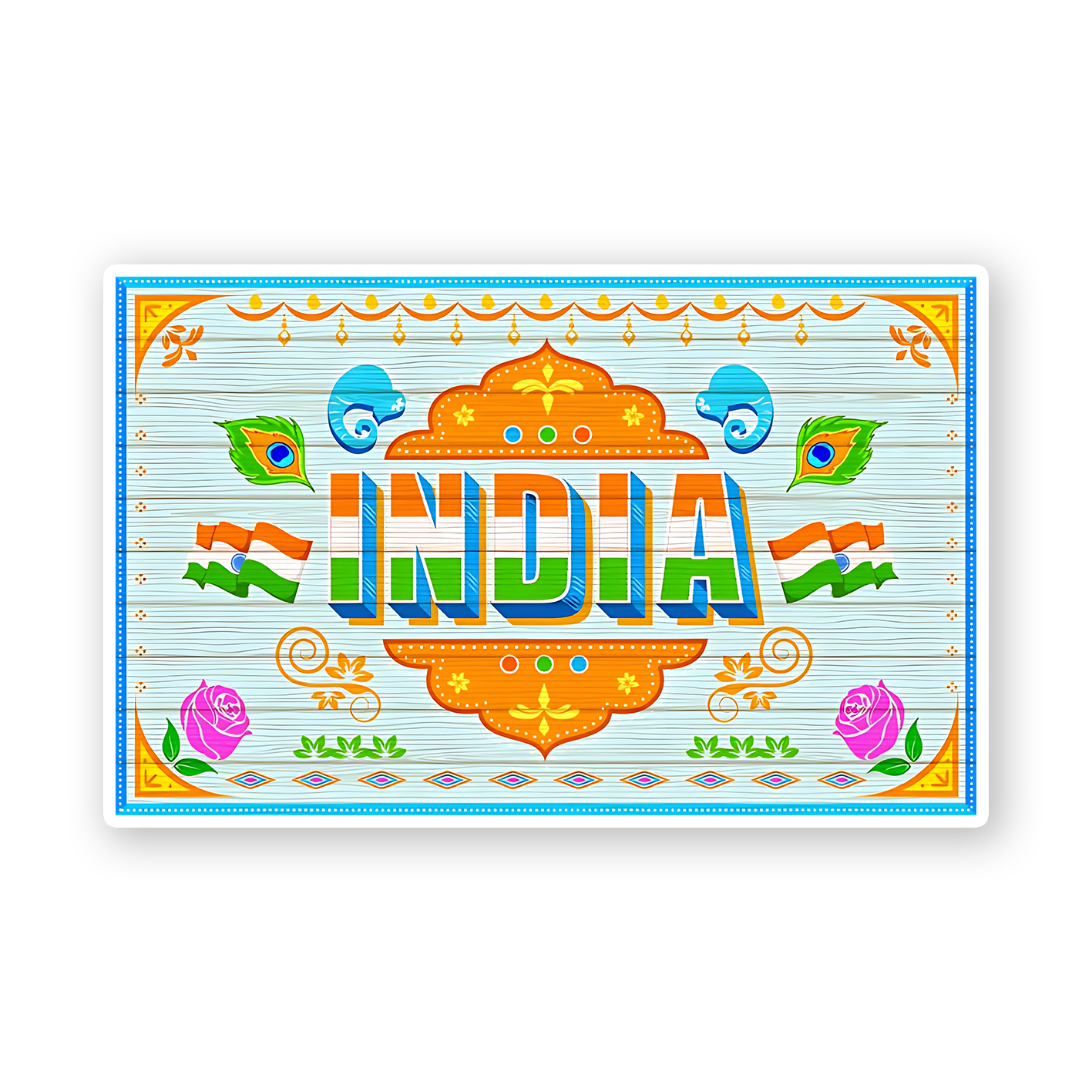 India Art Sticker