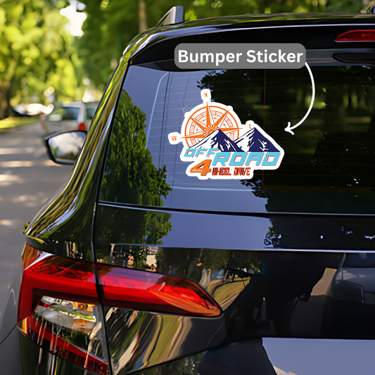 Off Road 4 wheel Bumper Sticker
