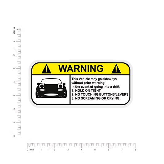 Warning! This vehicle may go sideways bumper Sticker - sticckiz.com