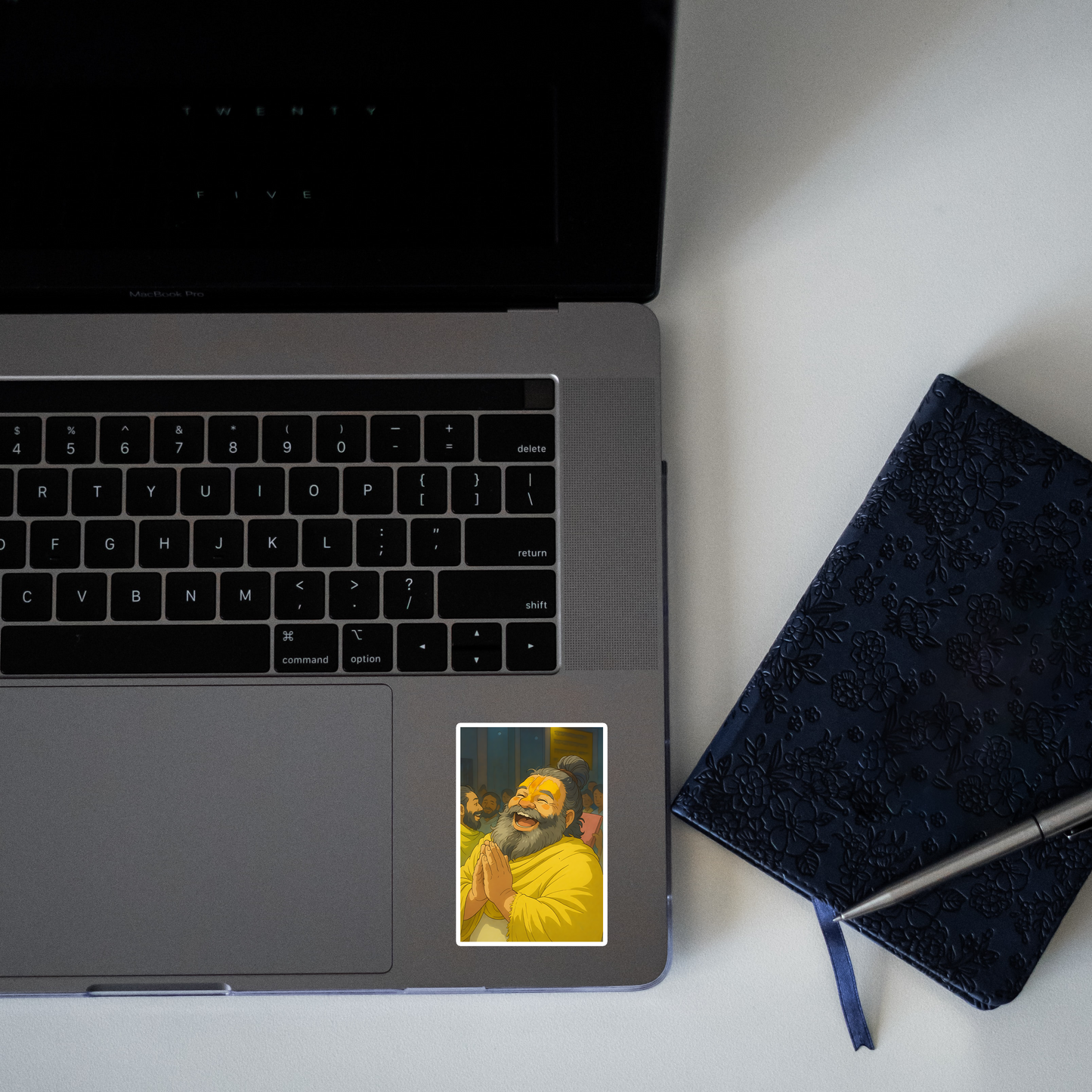 Premanand Ji Maharaj Cute Laughing Sticker