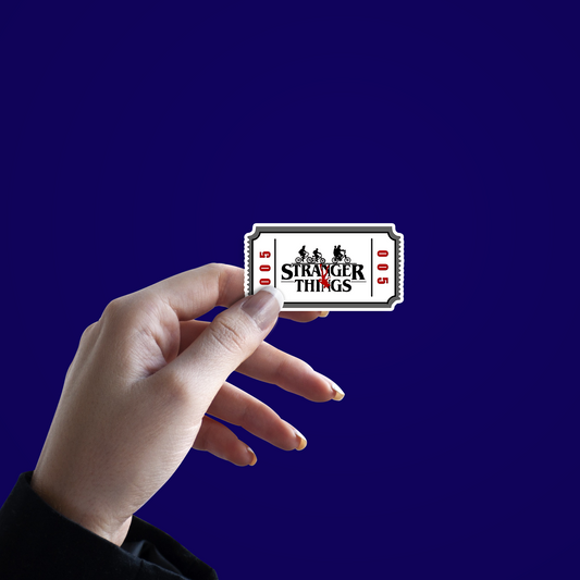 Stranger Things - Eintrittskarte Sticker