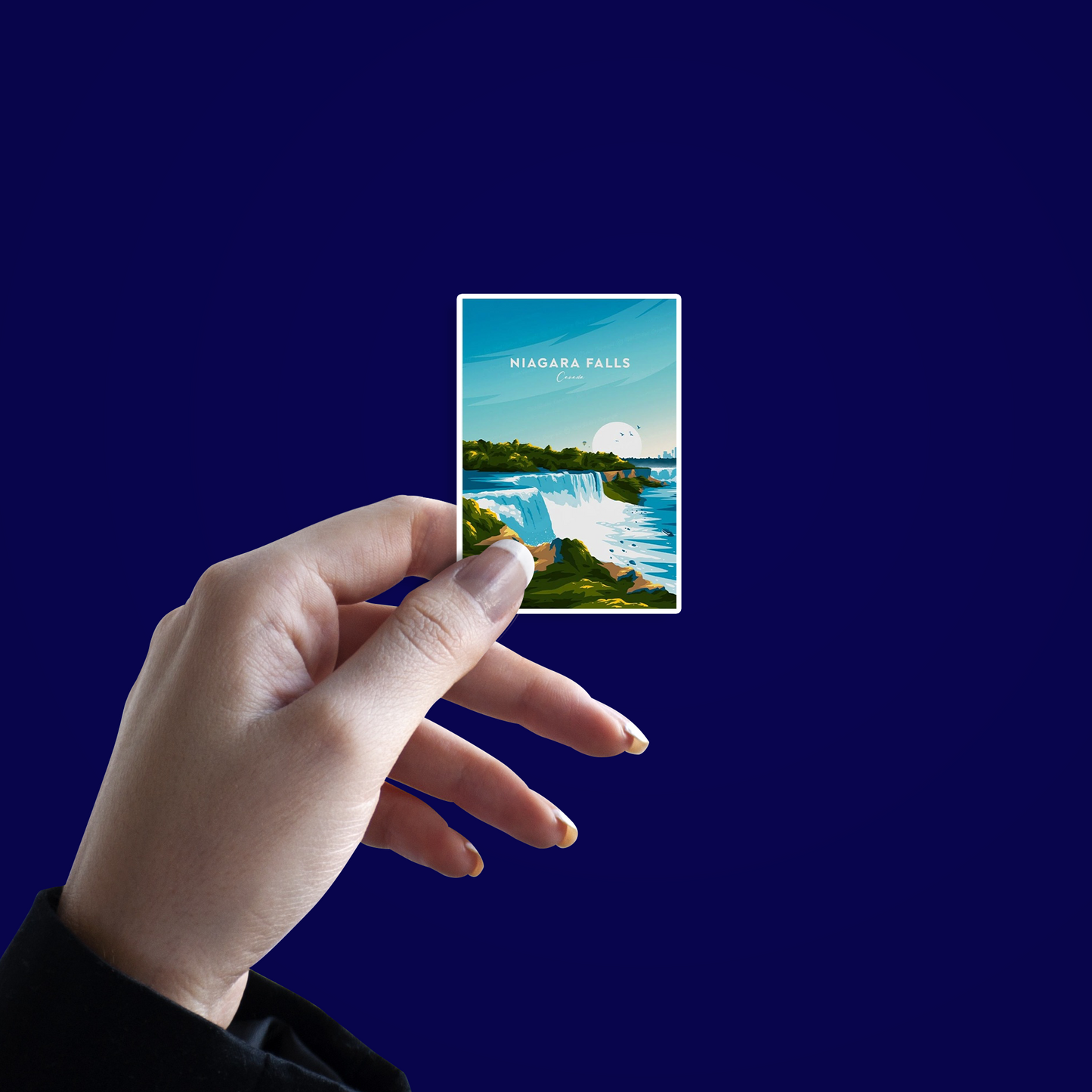 Niagra Falls Card Sticker