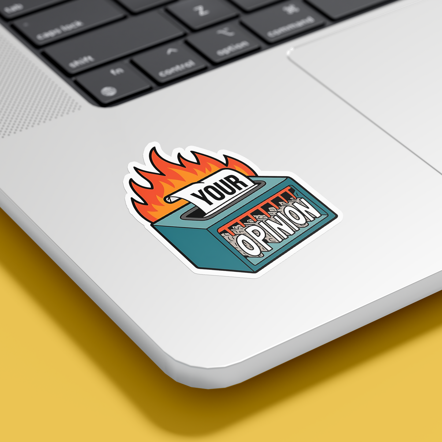 Your Opinion Shattered Sticker