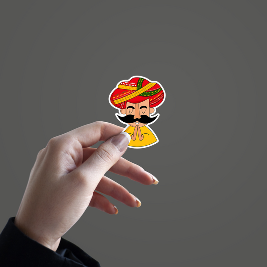 Rajasthani Man Greeting Sticker