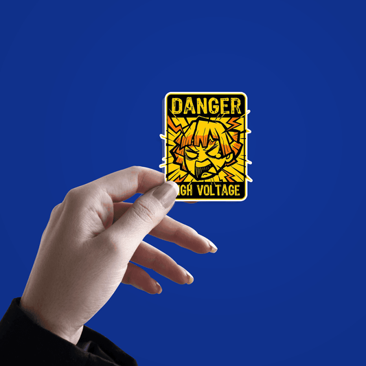 Zenitsu Demon Slayer High Voltage Sticker - sticckiz.com