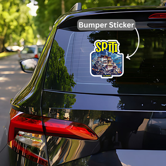 Spiti portrait Bumper Sticker
