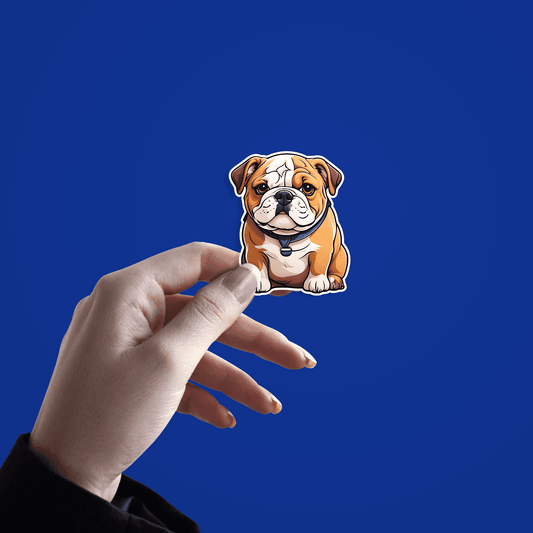Cute Bulldog Sticker - sticckiz.com