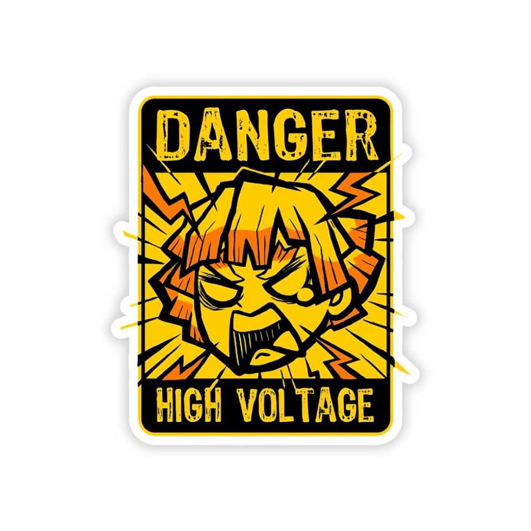 Danger high voltage bumper Sticker - sticckiz.com