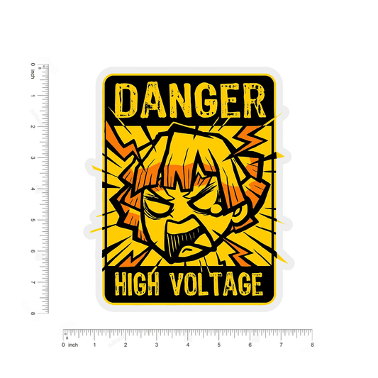 Danger high voltage bumper Sticker - sticckiz.com