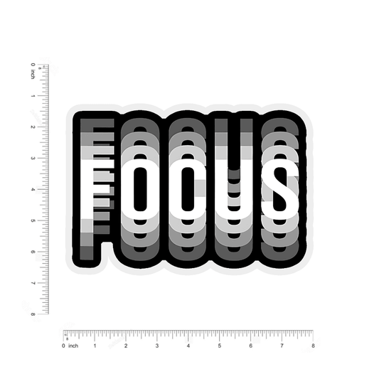 Focus bumper Sticker - sticckiz.com