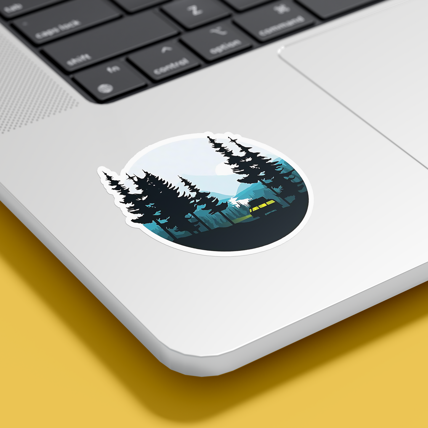 Cold Weather in Forest Sticker