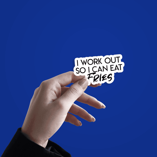 I Work Out Sticker - sticckiz.com