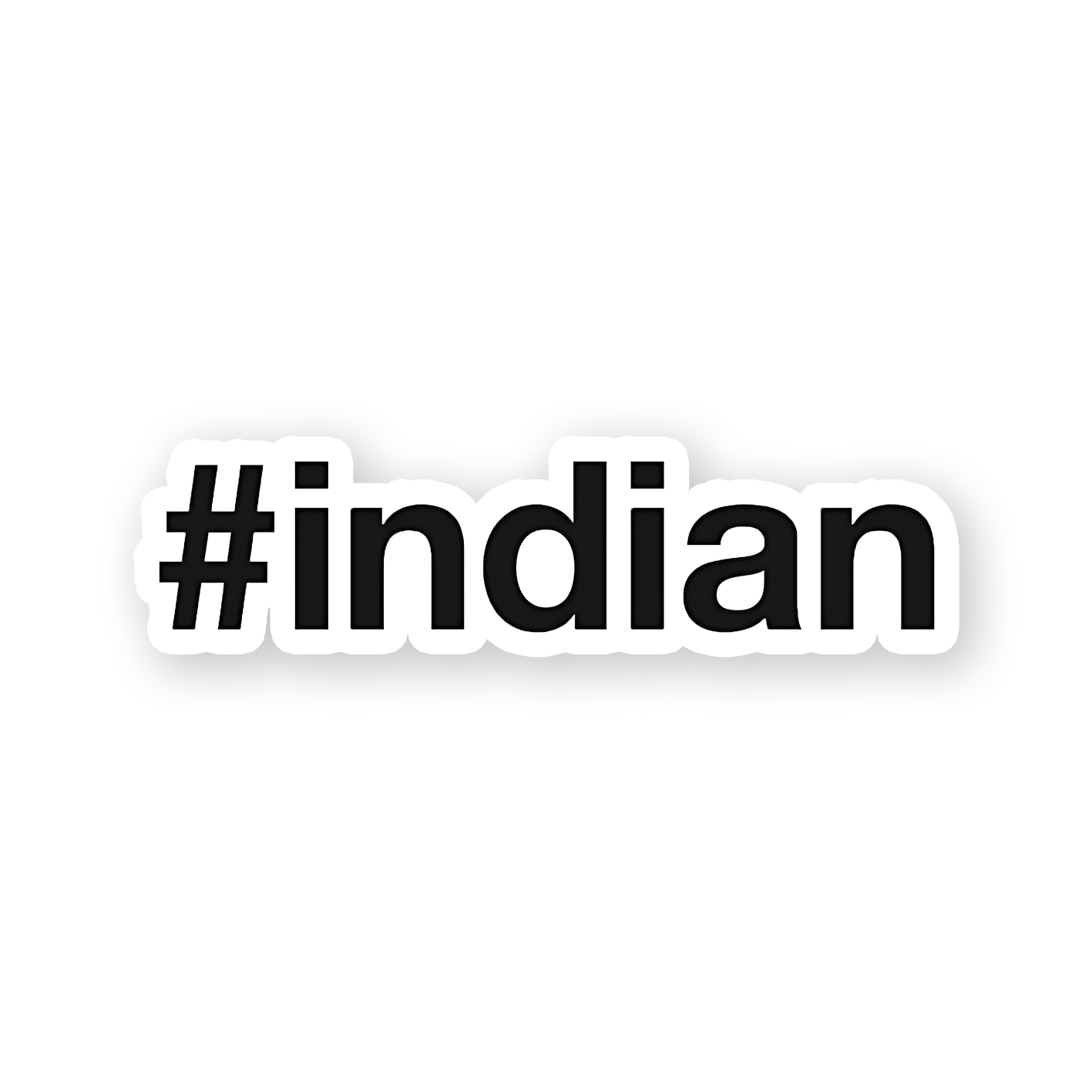 #Indian Sticker