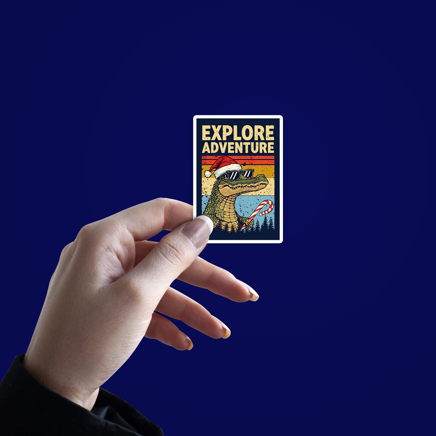 Explore adventure Crocodile Sticker