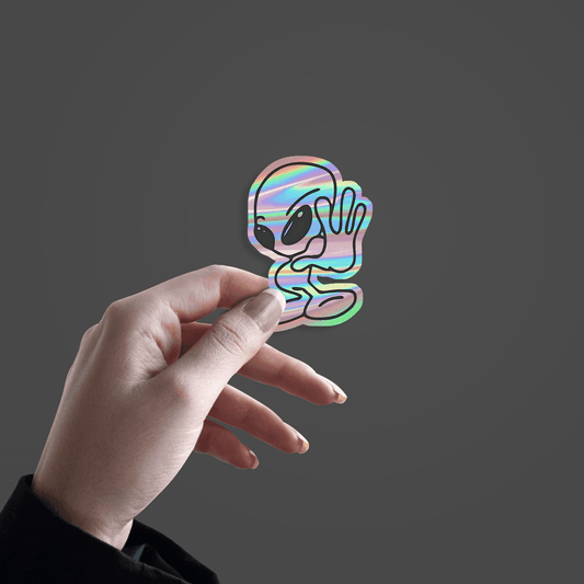Alein Holographic Sticker - sticckiz.com