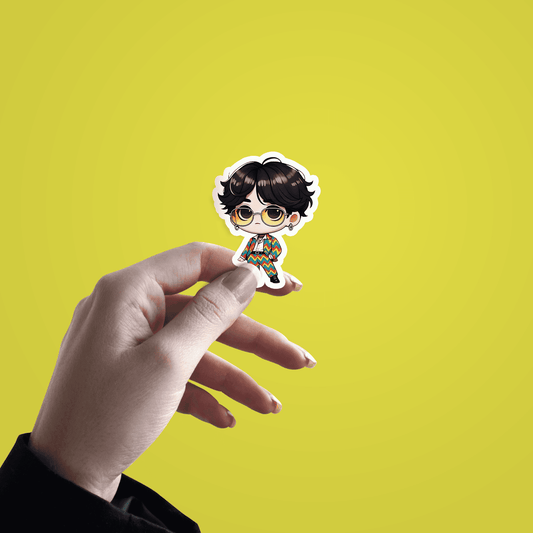 Korean star animated V3 sticker - sticckiz.com