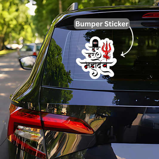 Har Har Mahadev Bumper Sticker