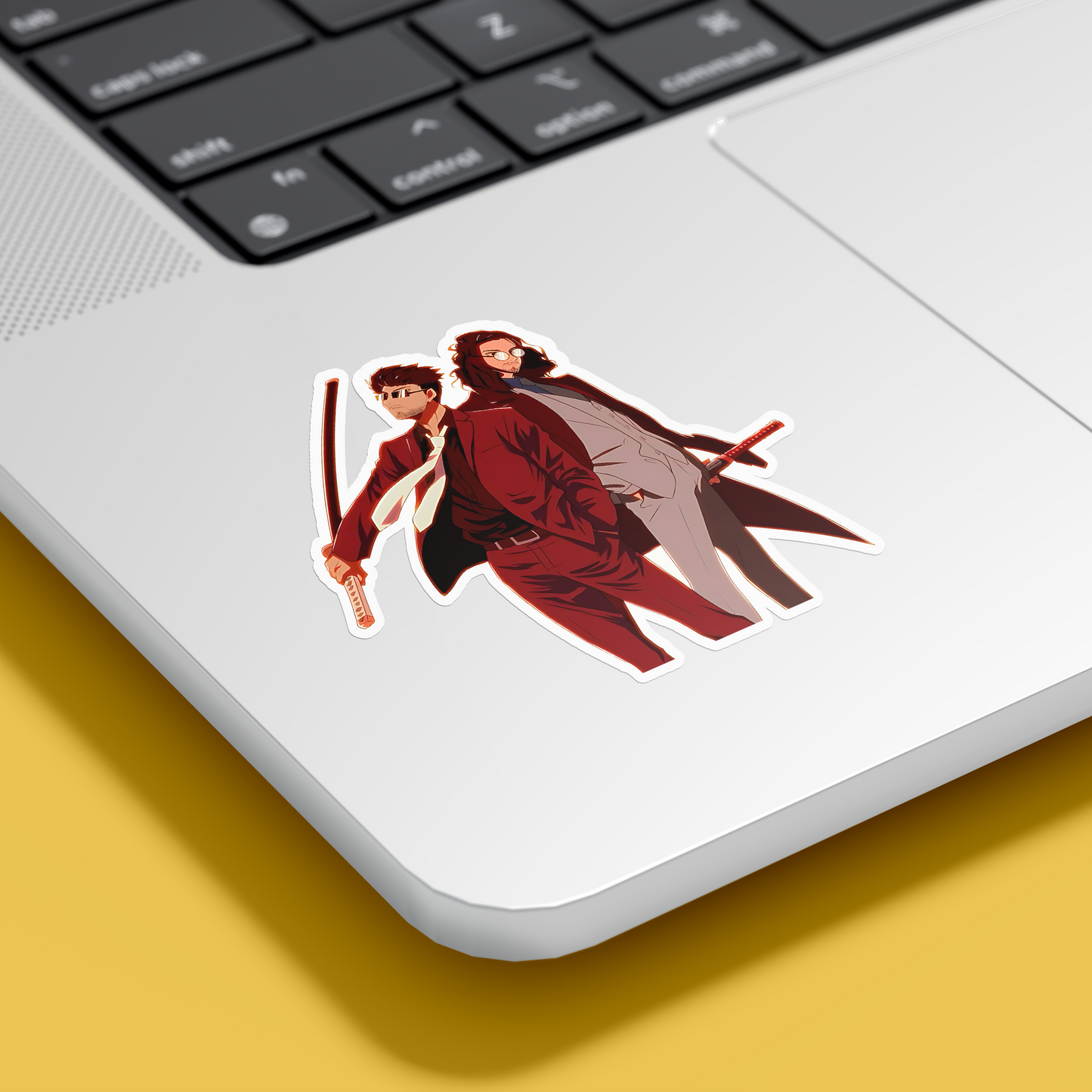Anime Characters Weilding Swords Sticker