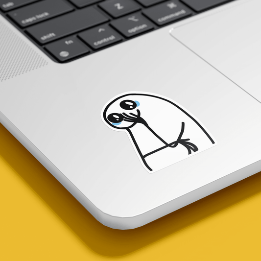 Flork crying Sticker - sticckiz.com
