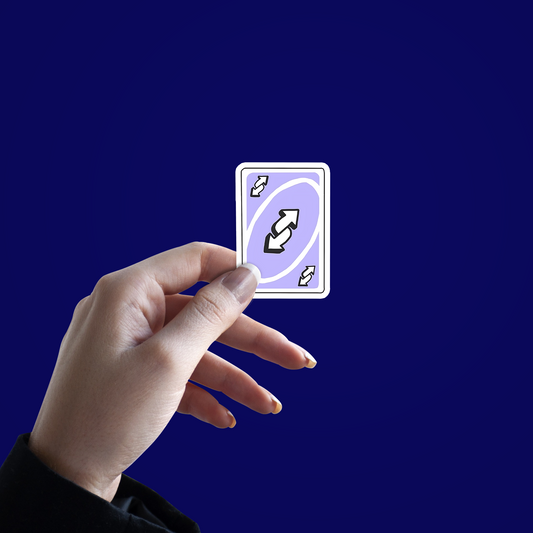 UNO reverse card Sticker
