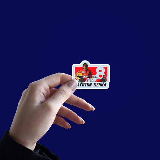 Ayrton Senna V2 Sticker