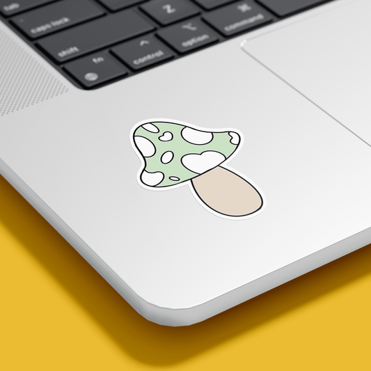 Green Mashroom Sticker - sticckiz.com