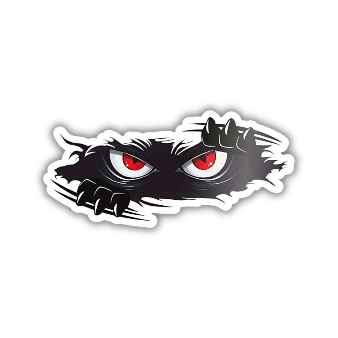 monster eyes bumper sticker - sticckiz.com