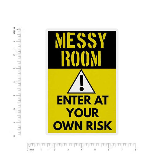 Messy room Bumper Sticker - sticckiz.com
