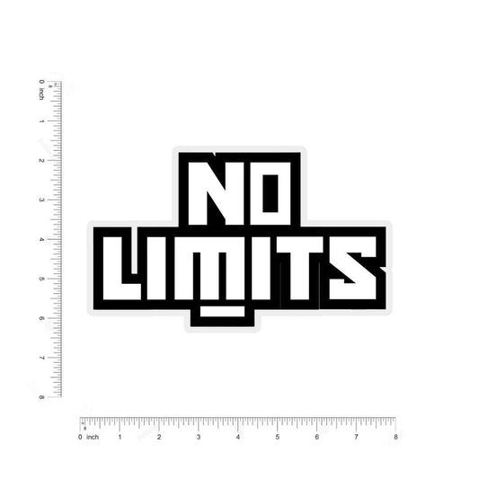 No limits bumper Sticker - sticckiz.com