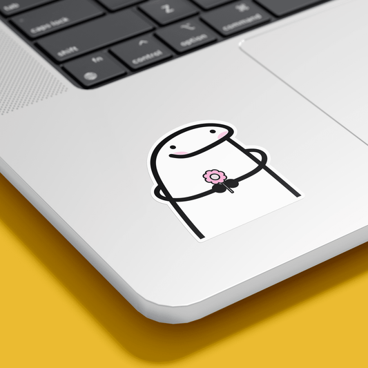 Flork with a Flower Sticker - sticckiz.com
