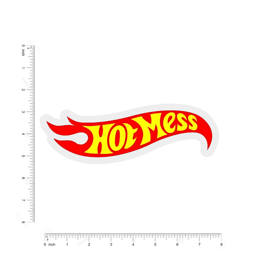 Hot mess Bumper Sticker - sticckiz.com
