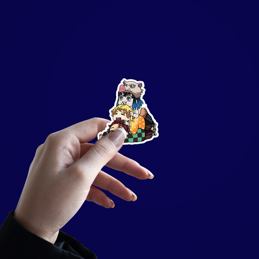 Demon slayer Characters Sticker