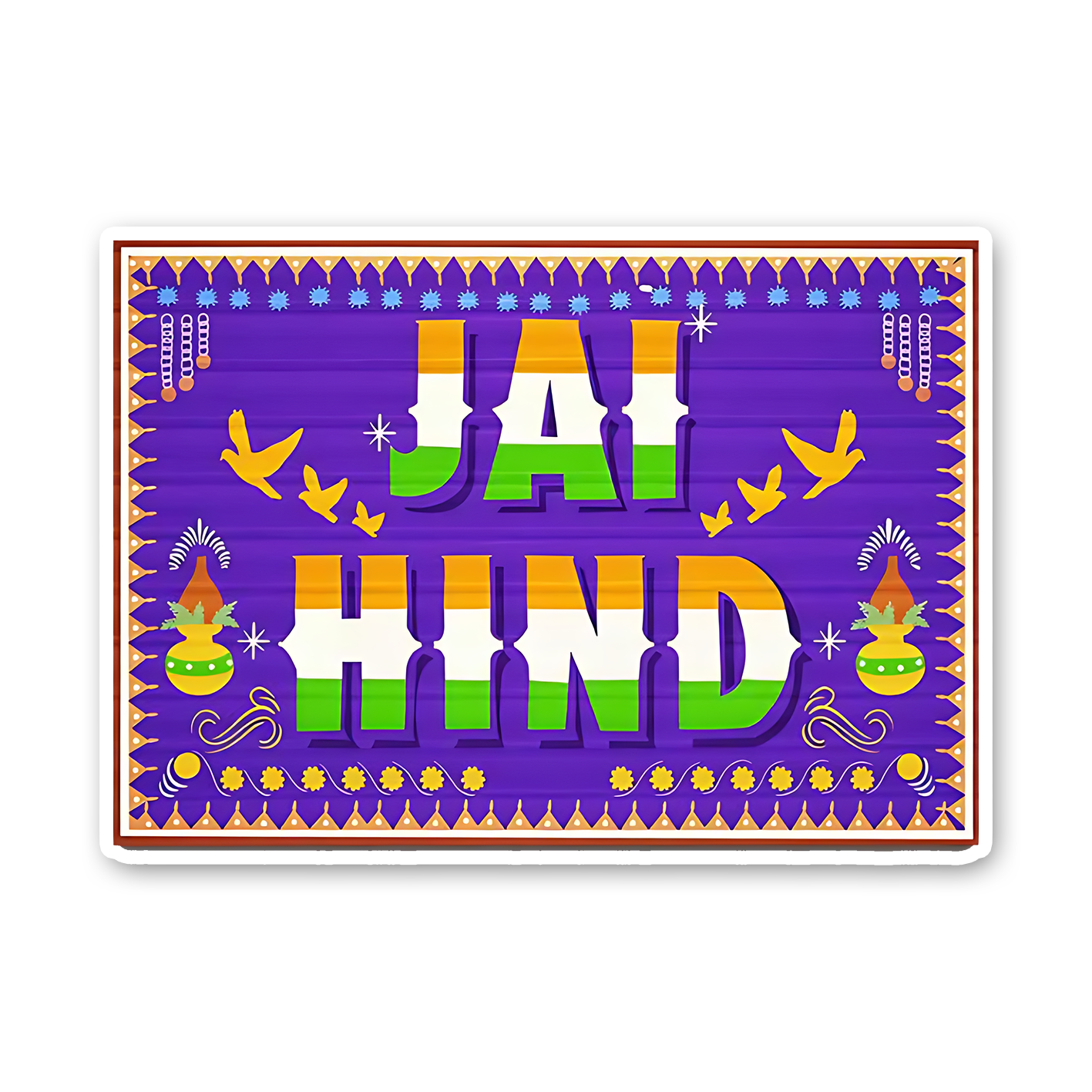 Jai Hind Bumper Sticker