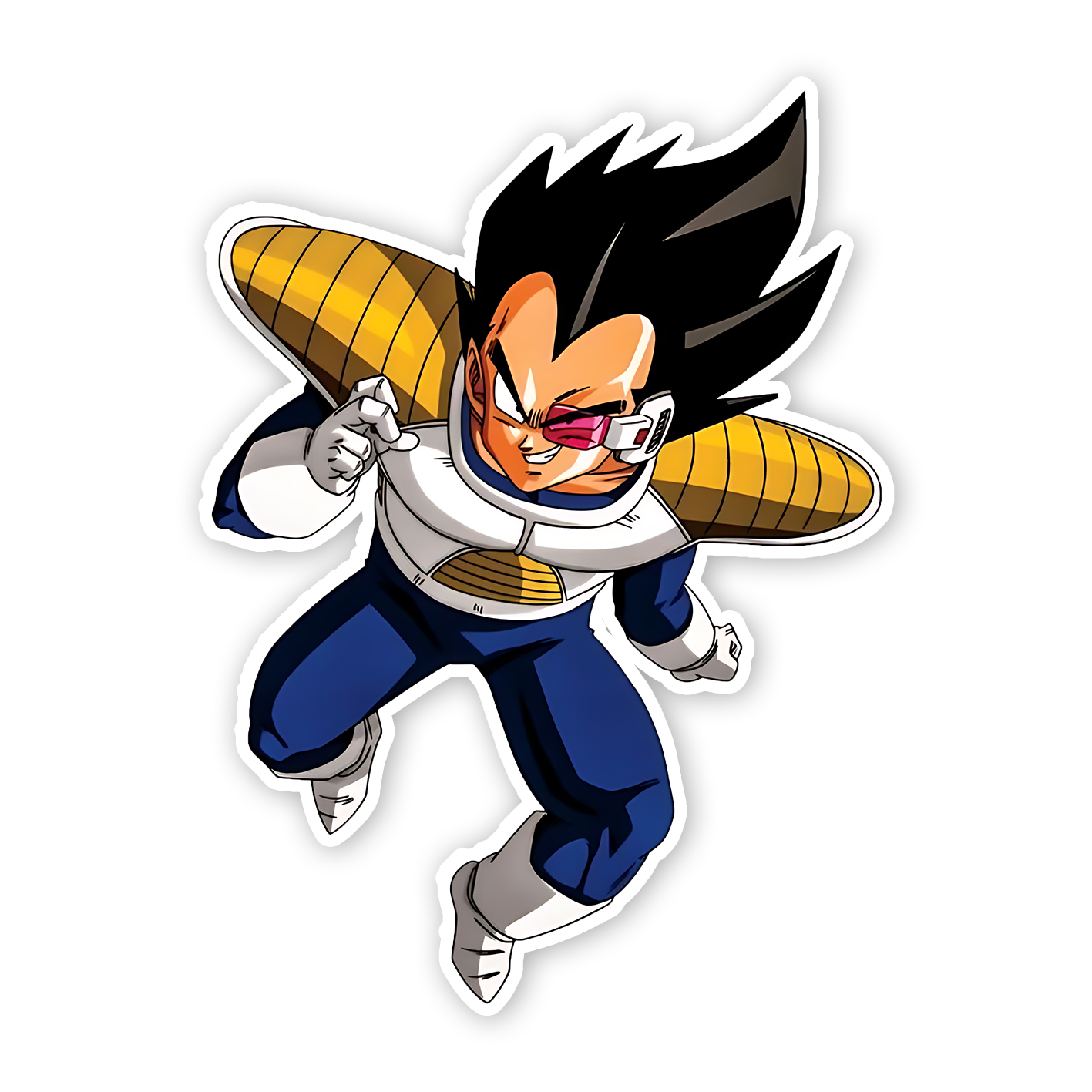 Vegeta From Dragon Ball Sticker