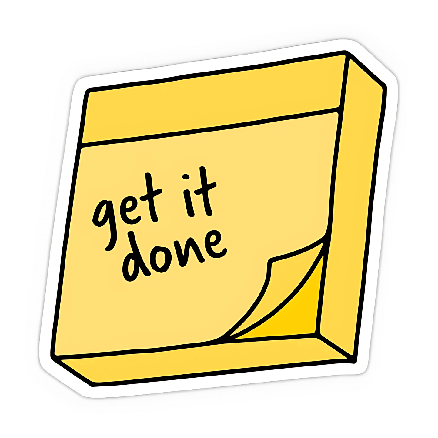 Get it Done Sticky Note Sticker - sticckiz.com