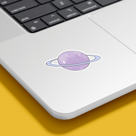 Purple planet Sticker - sticckiz.com